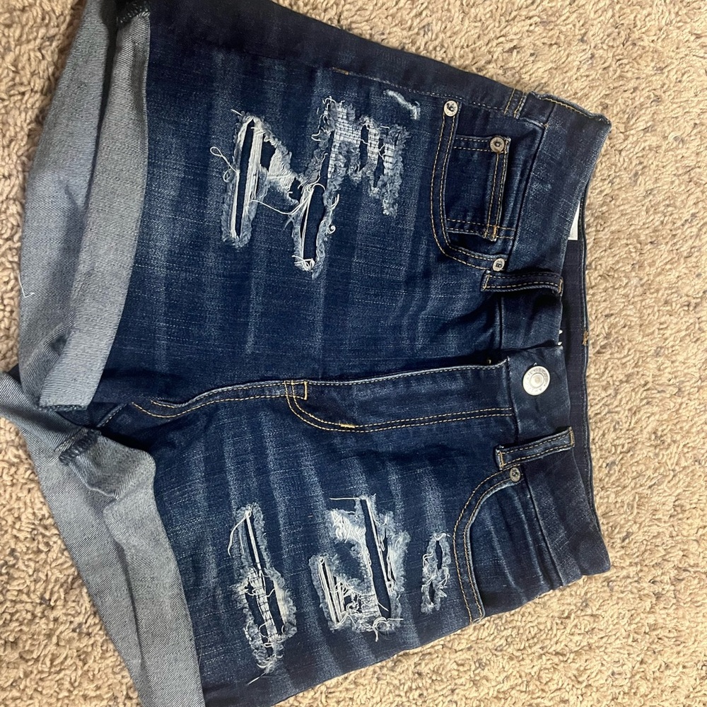 American Eagle Outfitters Dark Blue Denim Shorts